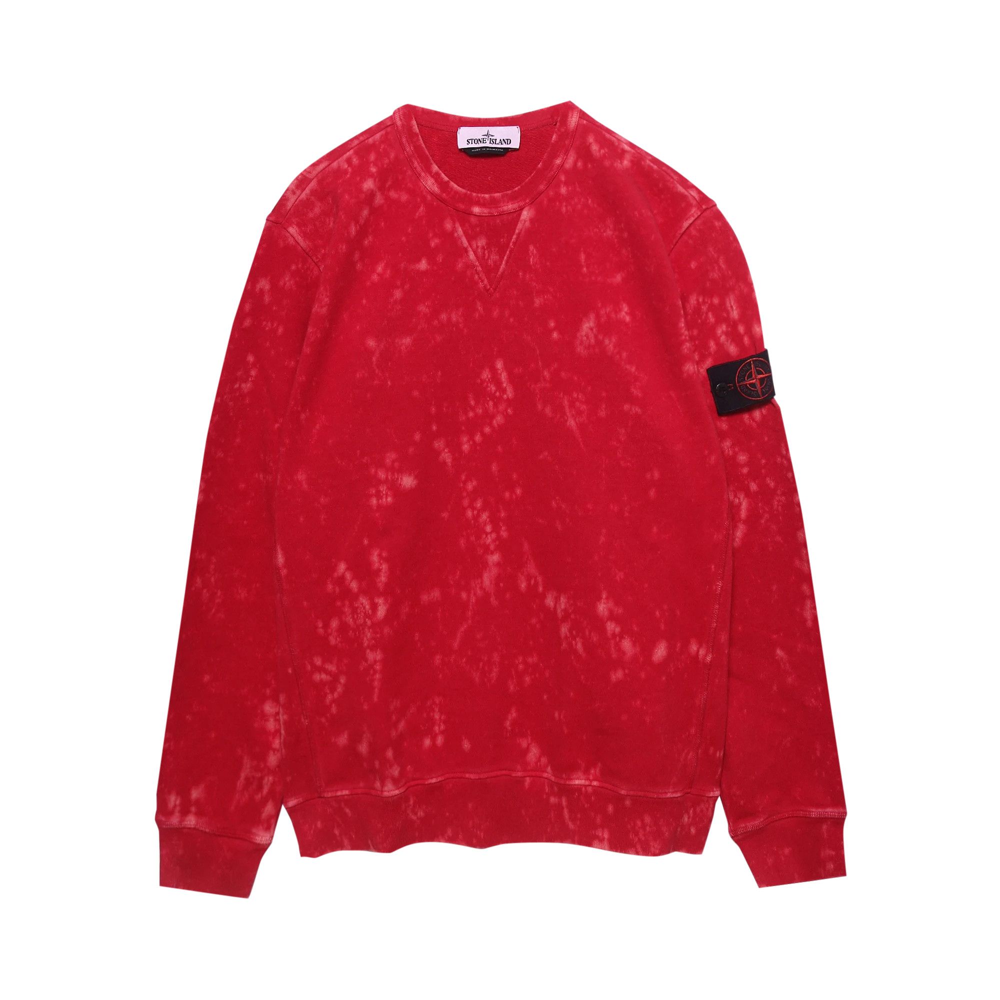 Stone island red outlet crewneck