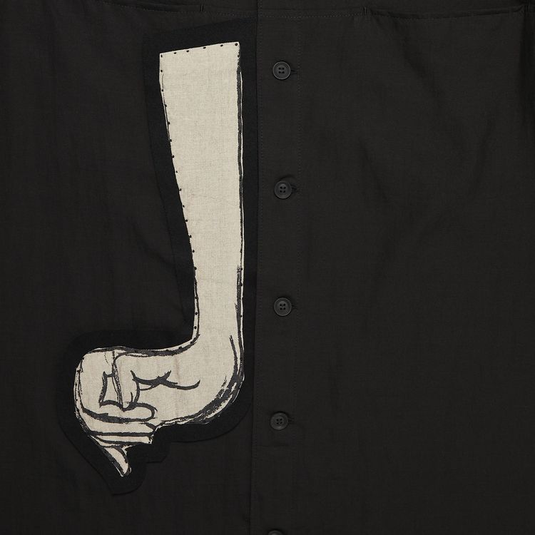 Yohji Yamamoto Pour Homme Breast Panel Shirt Black