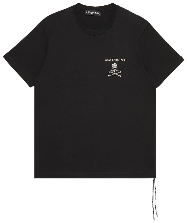 Mastermind World x Swarovski Left Centered Logo T Shirt Black