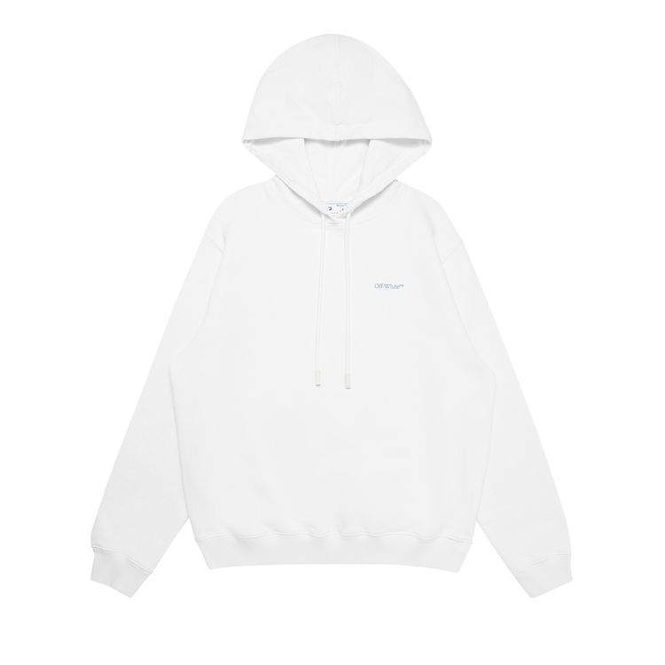Off White Blurred Arrow Reg Hoodie WhiteMulticolor