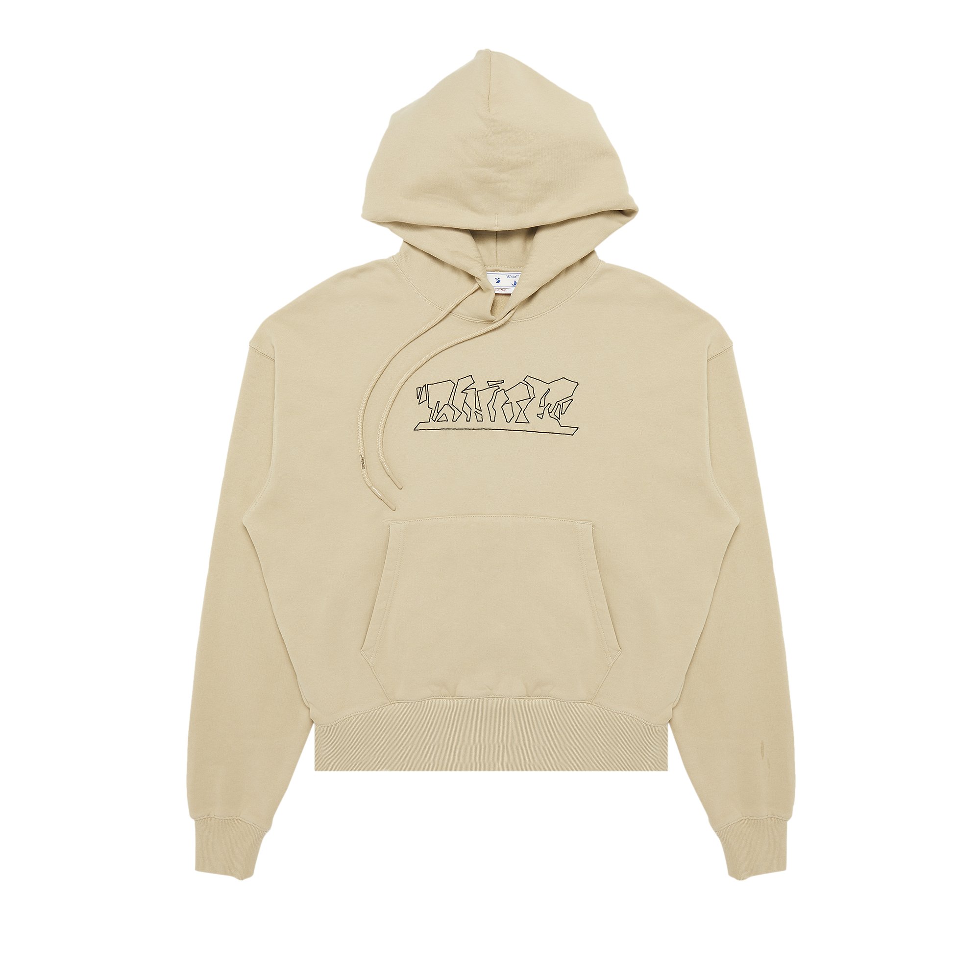 Buy Off-White Figure Of Speech Over Hoodie 'Dark Sand