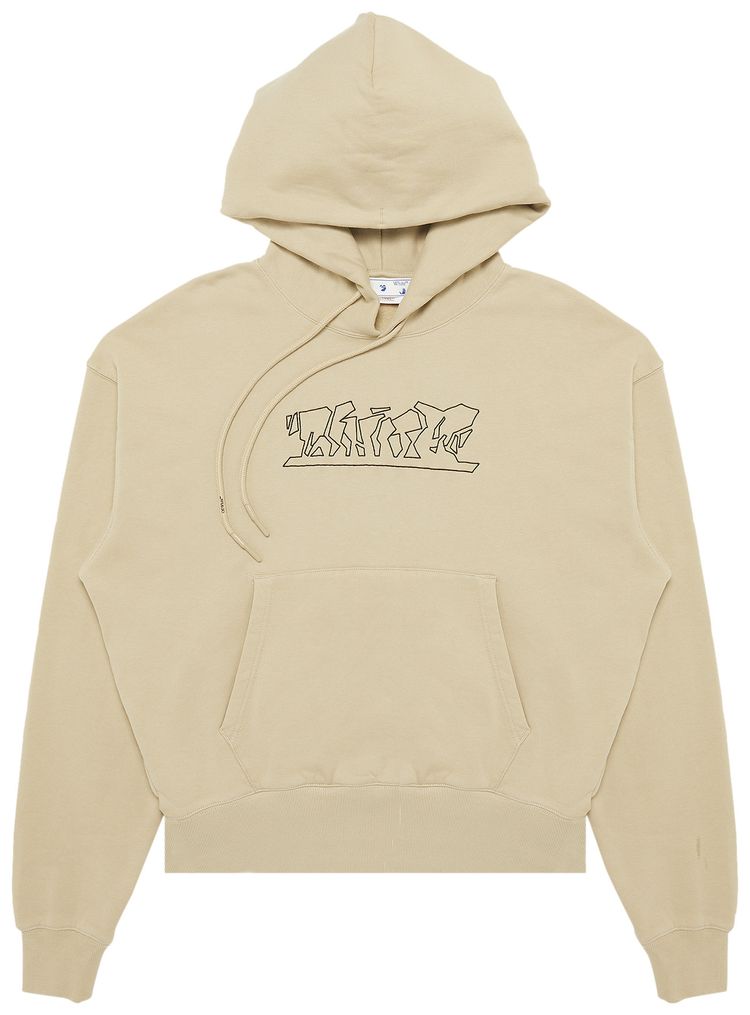 Off White Figure Of Speech Over Hoodie Dark Sand