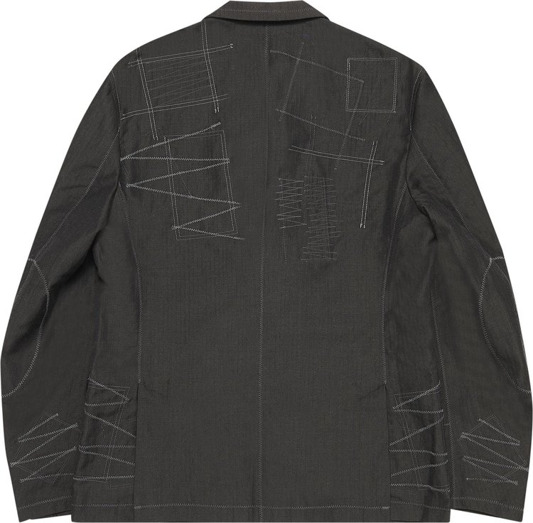 Junya Watanabe Top Stitch Blazer BlackGrey