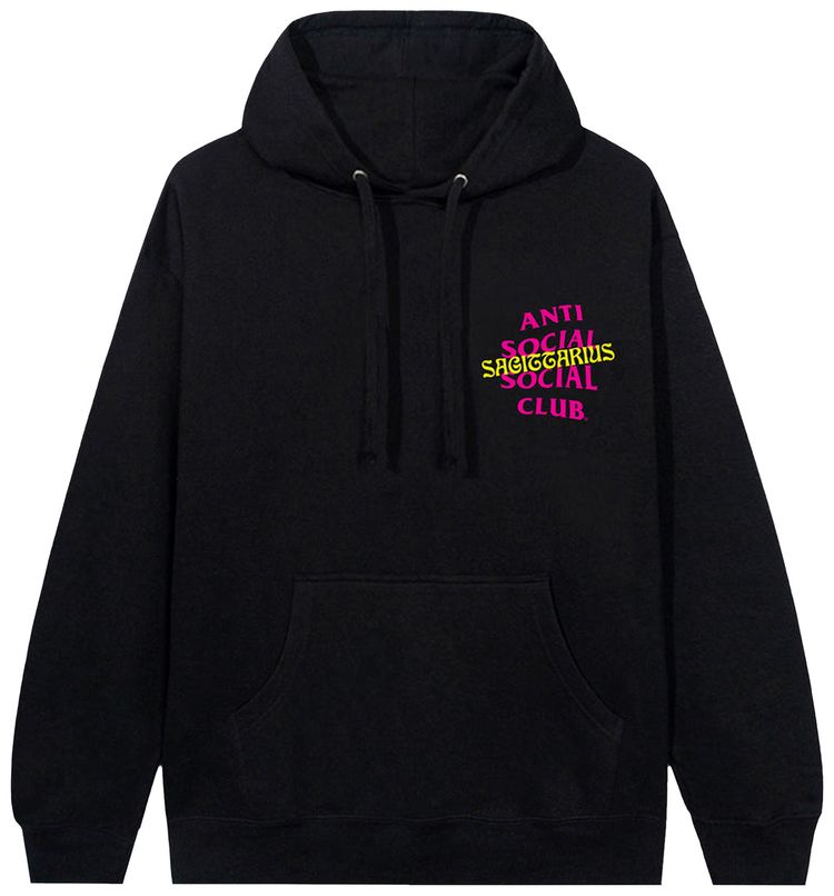 Anti Social Social Club Sag Hoodie Black