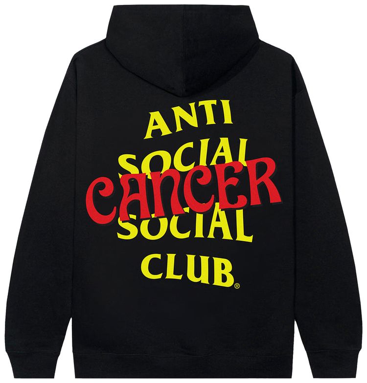 Anti Social Social Club Cancer Hoodie Black