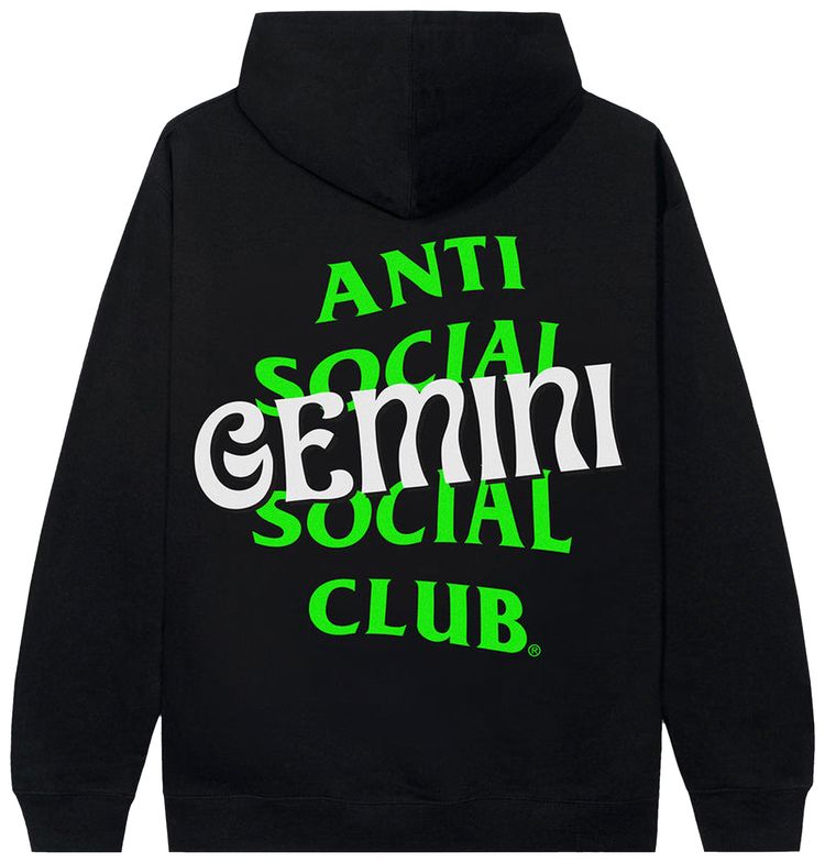 Anti Social Social Club Gemini Hoodie Black