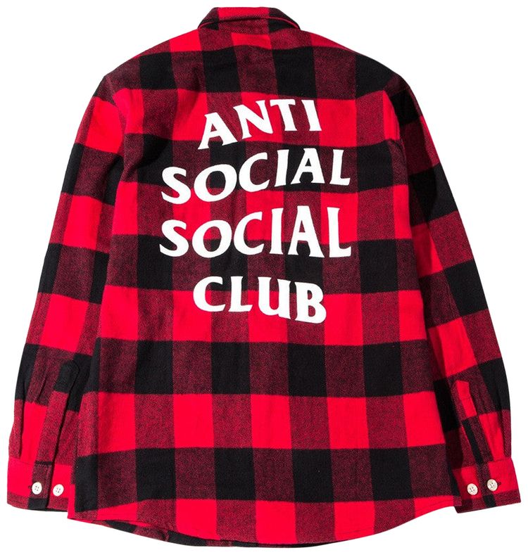 Anti Social Social Club No Expectations Flannel Red