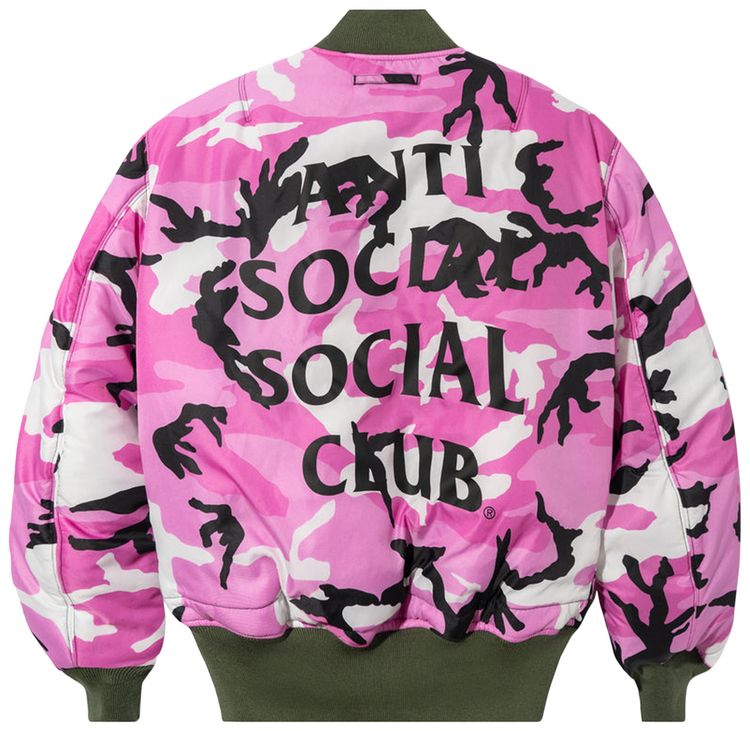 Anti Social Social Club x Alpha Industries MA 1 Jacket Sage