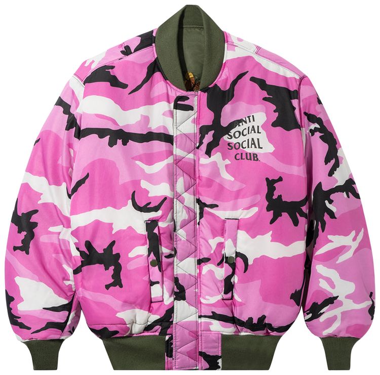 Anti Social Social Club x Alpha Industries MA 1 Jacket Sage