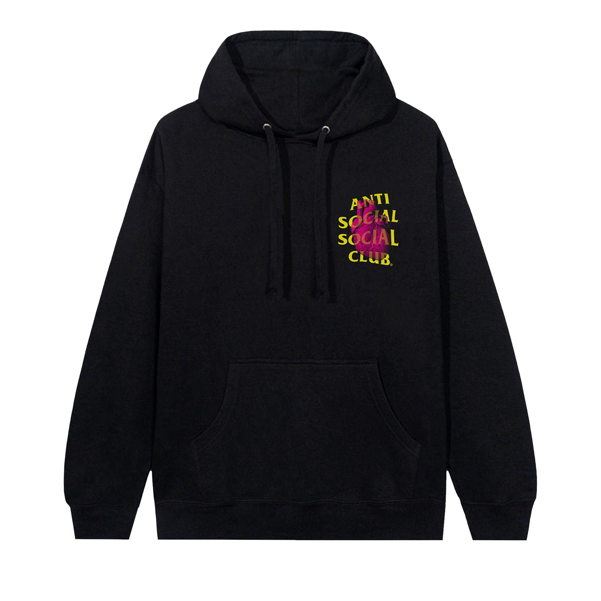 Anti social social club hoodie black top