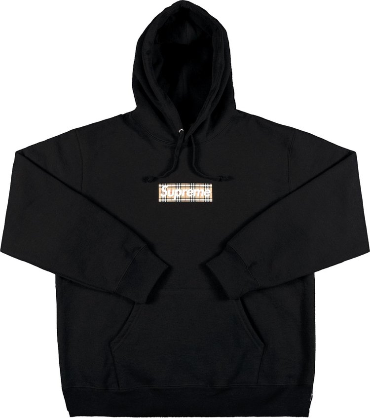 Skuespiller liter Legeme Buy Supreme x Burberry Box Logo Hooded Sweatshirt 'Black' - SS22SW45 BLACK  | GOAT