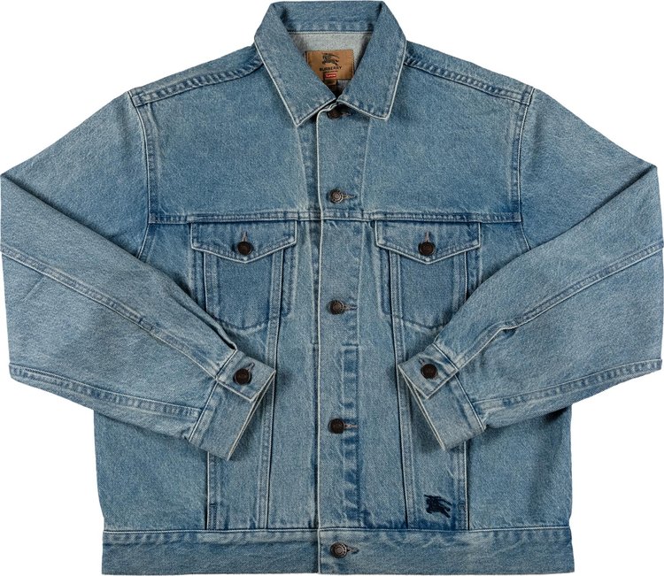 Burberry/Supreme denim work jacket in use : r/supremeclothing