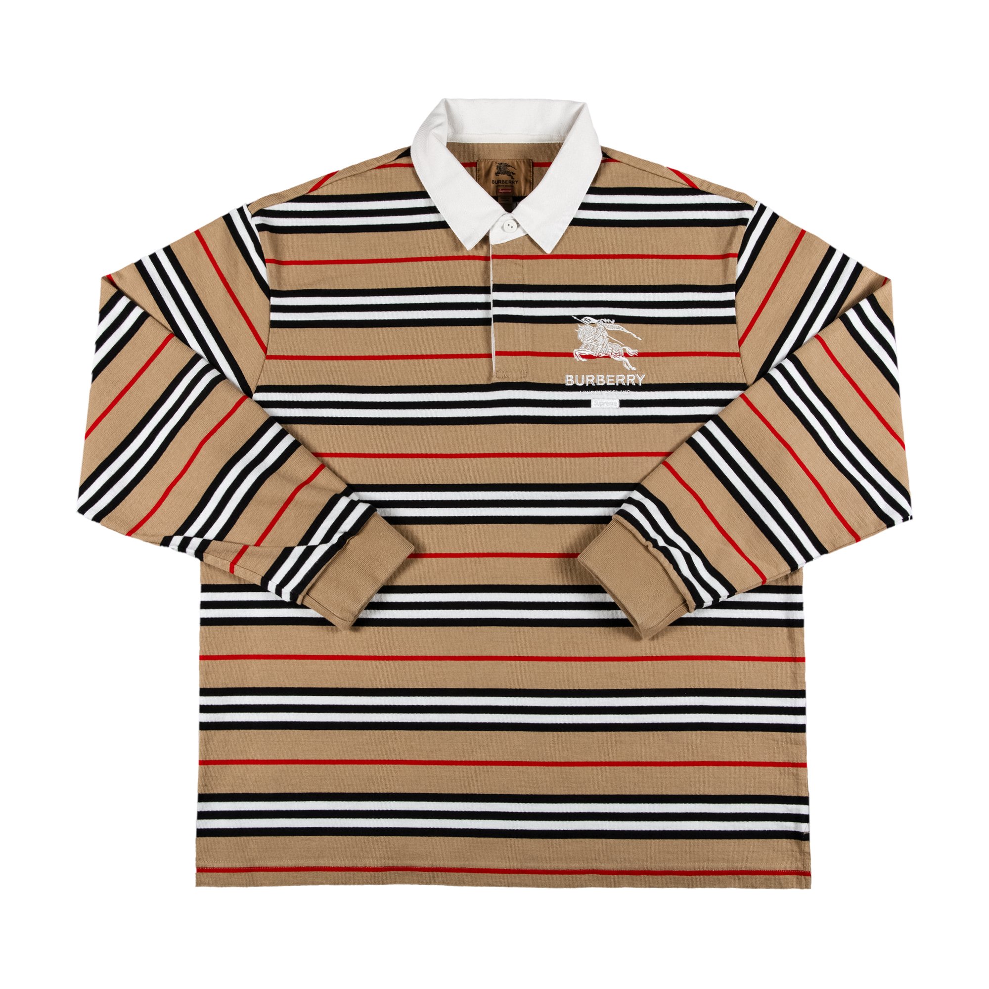 Supreme / Burberry Rugby Beige ラグビーシャツ-