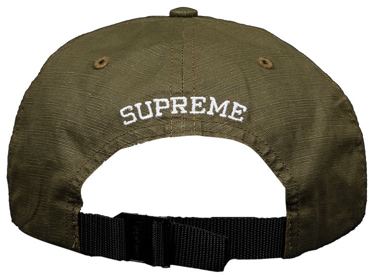 Supreme Small Box Coated Linen 6 Panel Olive