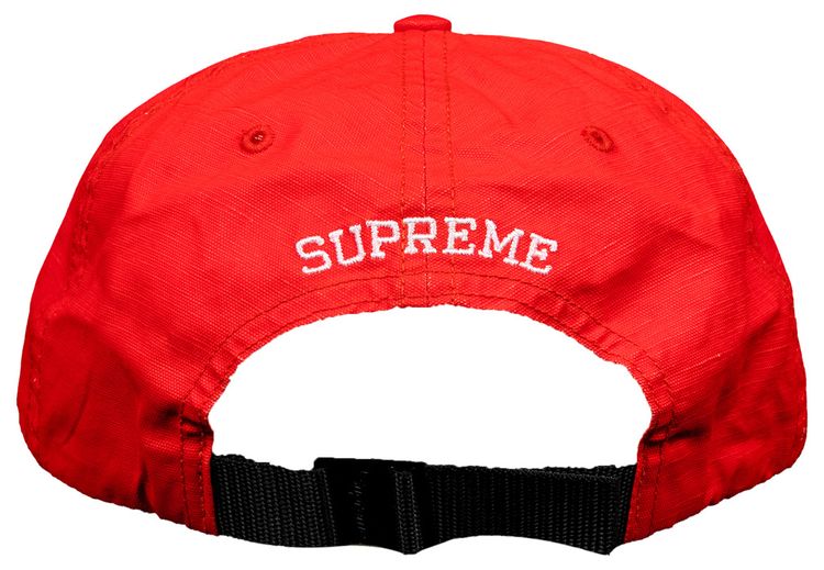 Supreme Small Box Coated Linen 6 Panel Red