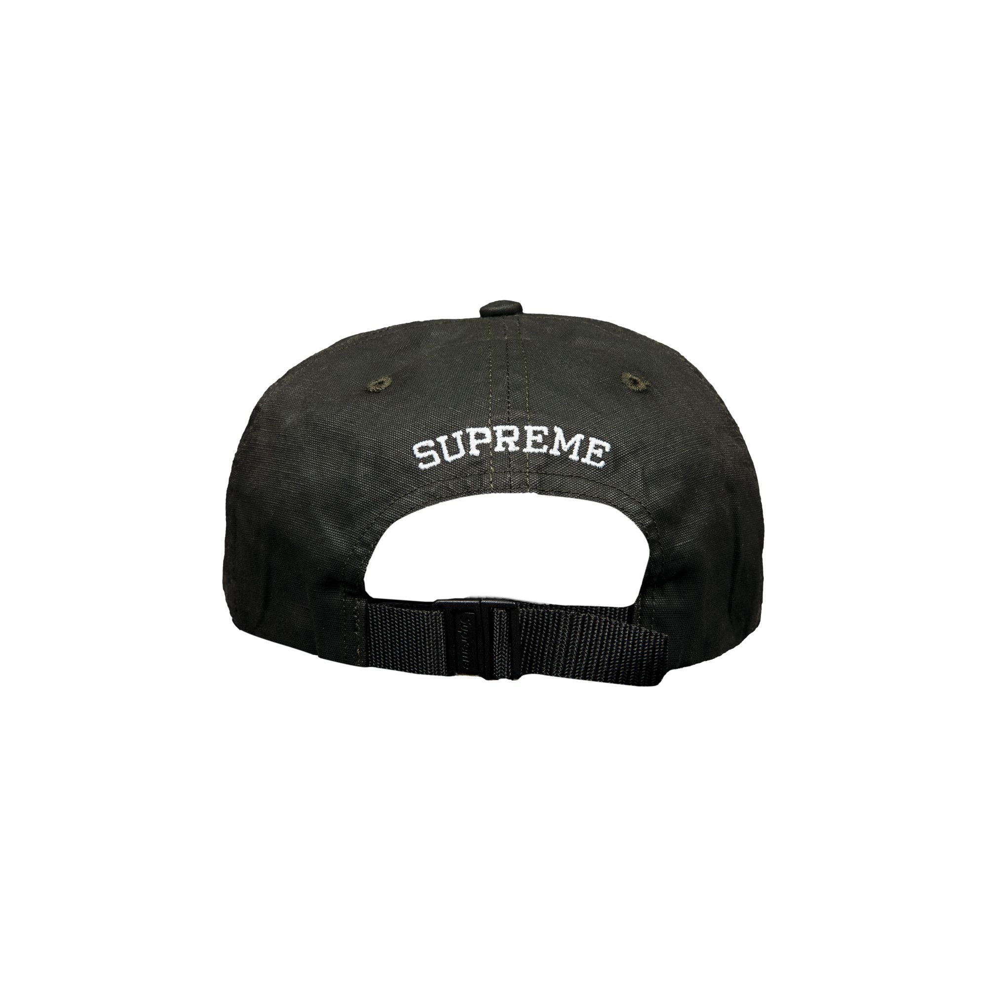 Buy Supreme Small Box Coated Linen 6-Panel 'Black' - SS22H29 BLACK | GOAT