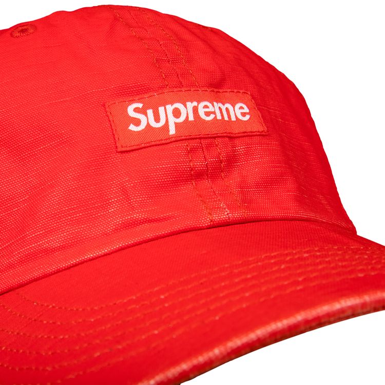 Supreme Small Box Coated Linen 6 Panel Red