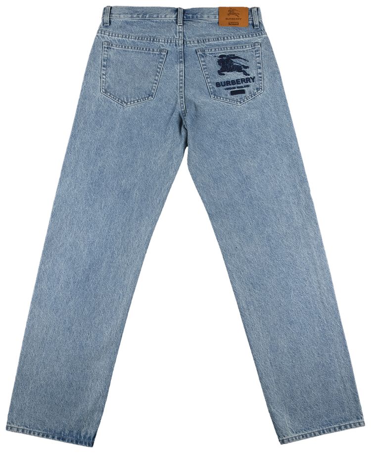 Supreme x Burberry Regular Jean Washed Blue