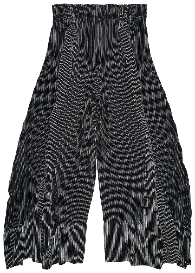 Issey Miyake Ripples Stripe Pants Black
