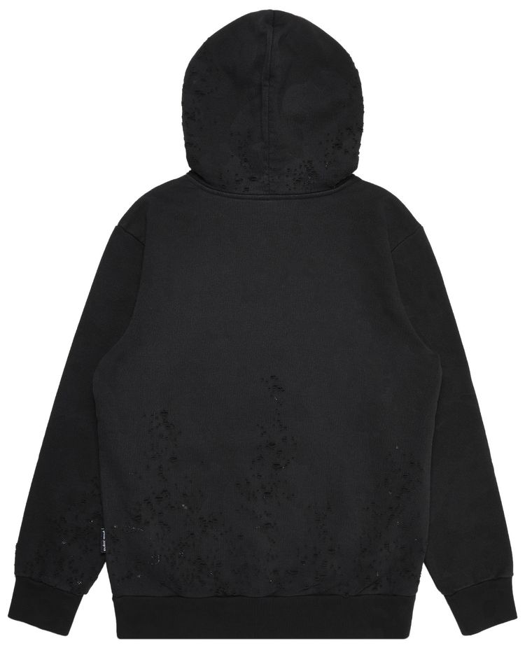Palm Angels Lurex Logo Hoodie Black
