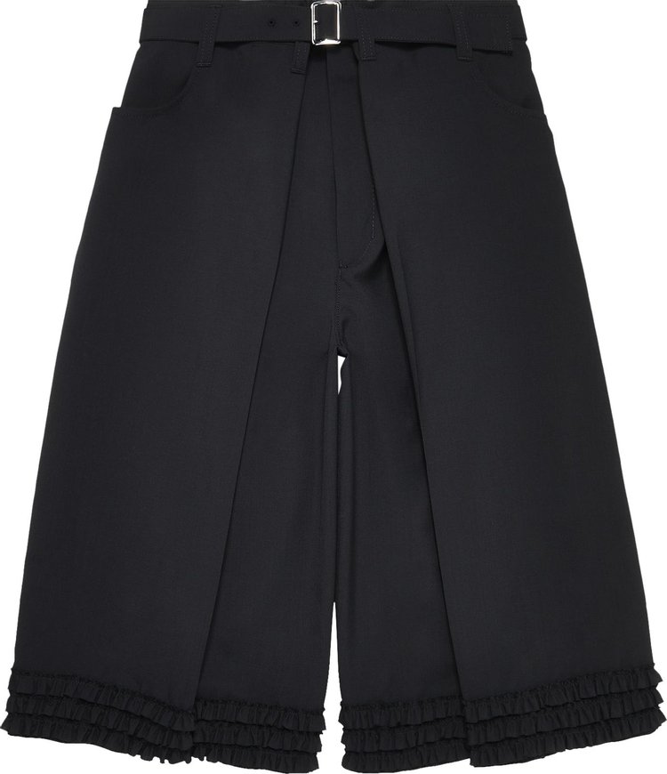 Tao Comme des Garçons Ruffle Detail Pants 'Black'