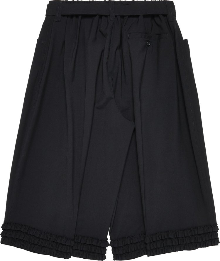 Tao Comme des Garcons Ruffle Detail Pants Black