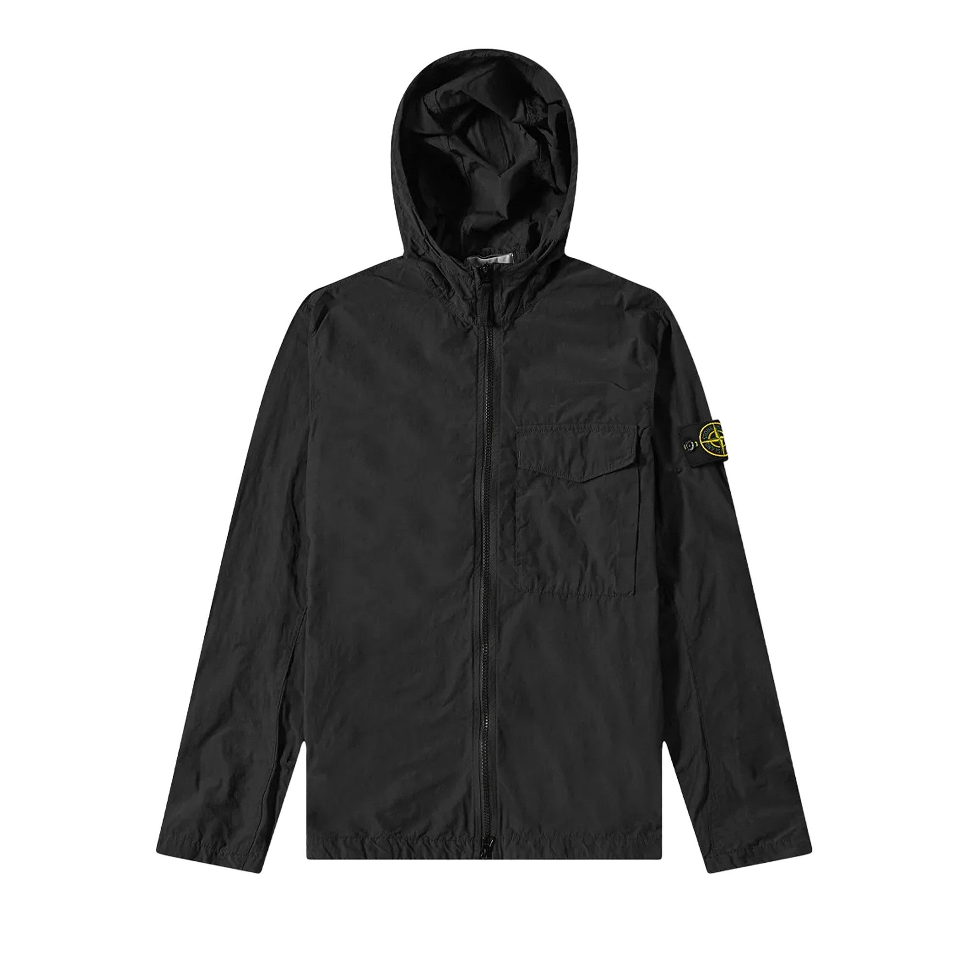 Buy Stone Island Naslan Light Hooded Overshirt Black 761512402 V0029 GOAT CA
