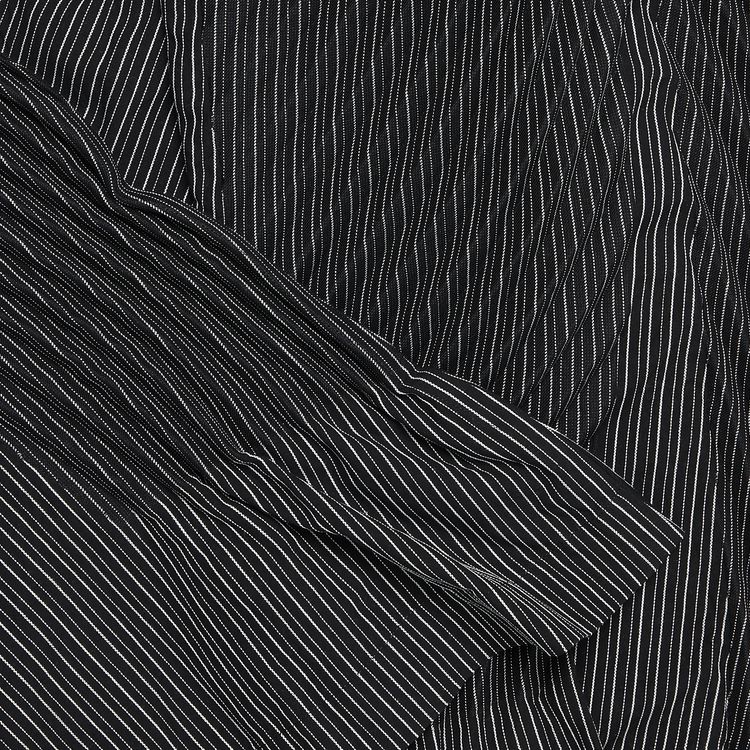 Issey Miyake Ripples Stripe Pants Black