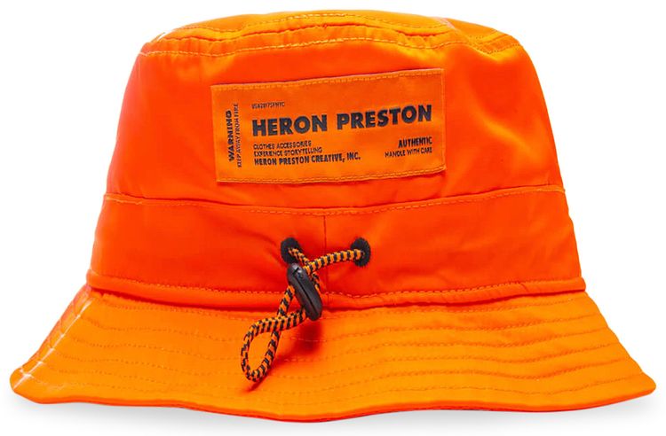 Heron Preston CTNMB Bucket Hat OrangeWhite