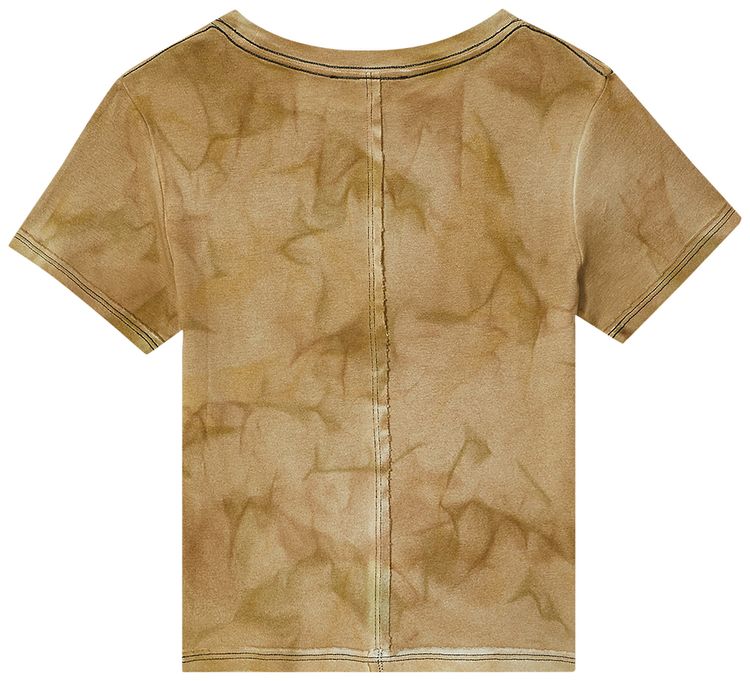 Eckhaus Latta Lapped Baby Tee Deep Earth