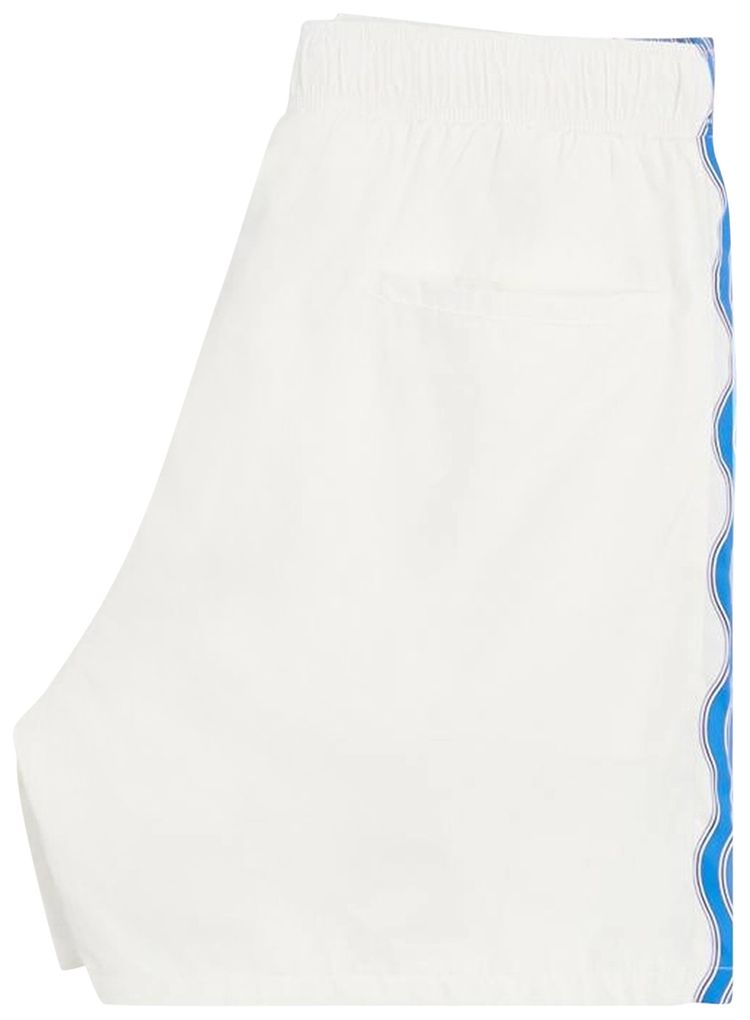 Casablanca Soleil Levant Track Shorts White