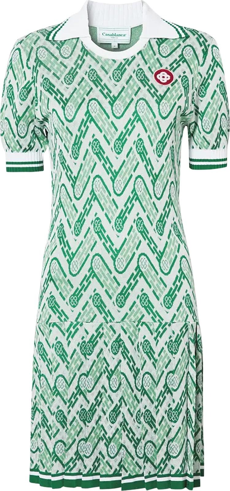 Casablanca Tennis Dress 'Green'