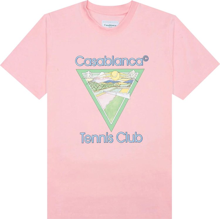 Casablanca Tennis Club Icon T-Shirt 'Pink'