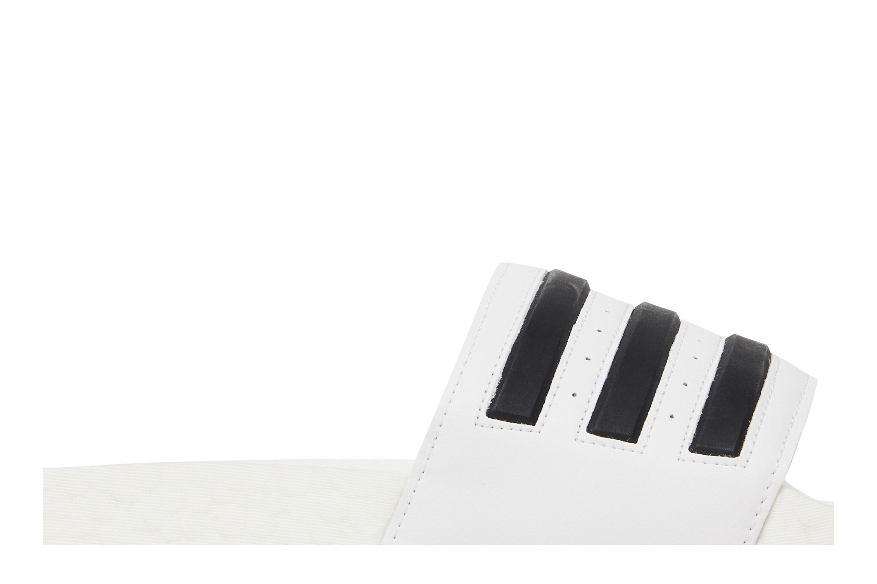 Buy Adilette Boost Slides 'White Black Stripes' - FY8155 | GOAT DE