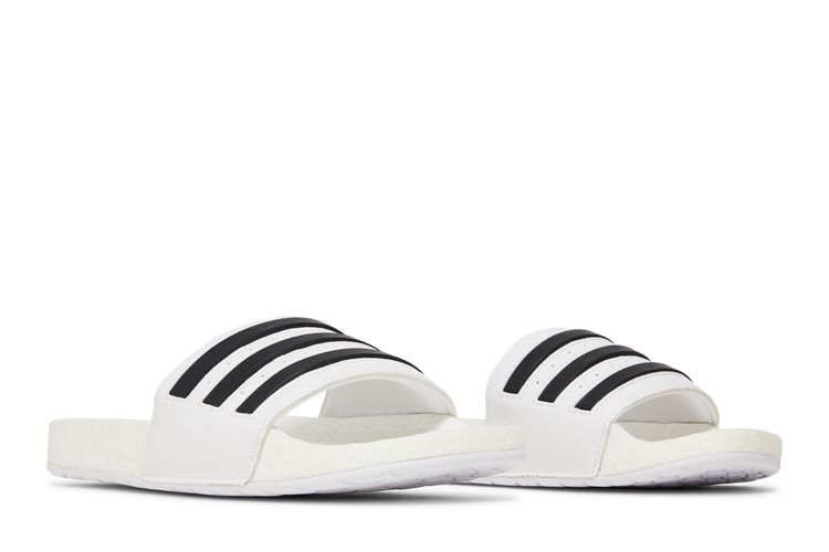 Buy Adilette Boost Slides 'White Black Stripes' FY8155 GOAT DE