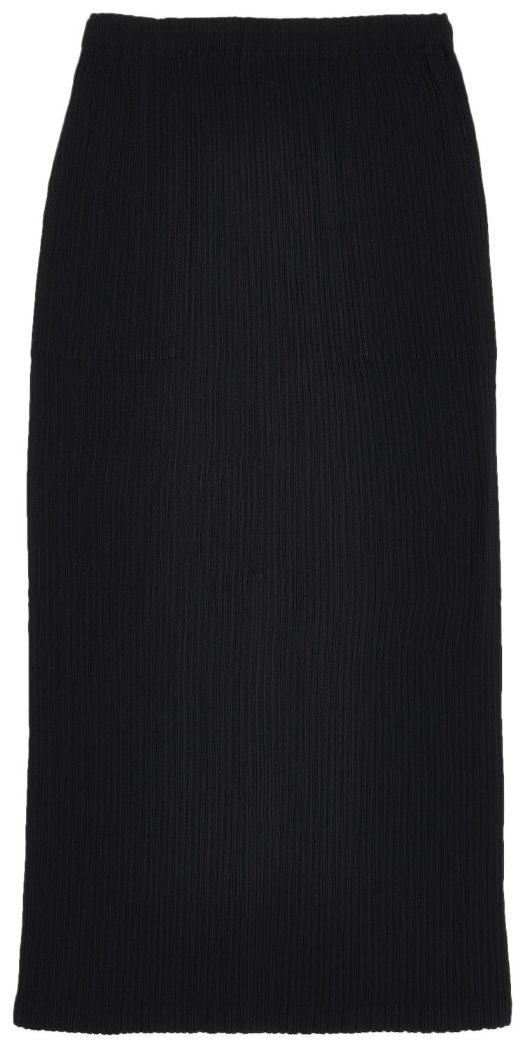 Issey Miyake Hatching Pleats Skirt Black