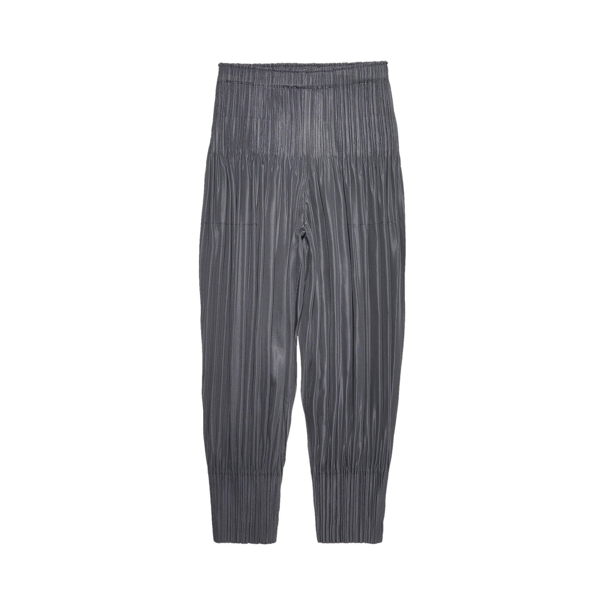 Buy Pleats Please Issey Miyake Fluffy Basics Pants 'Grey