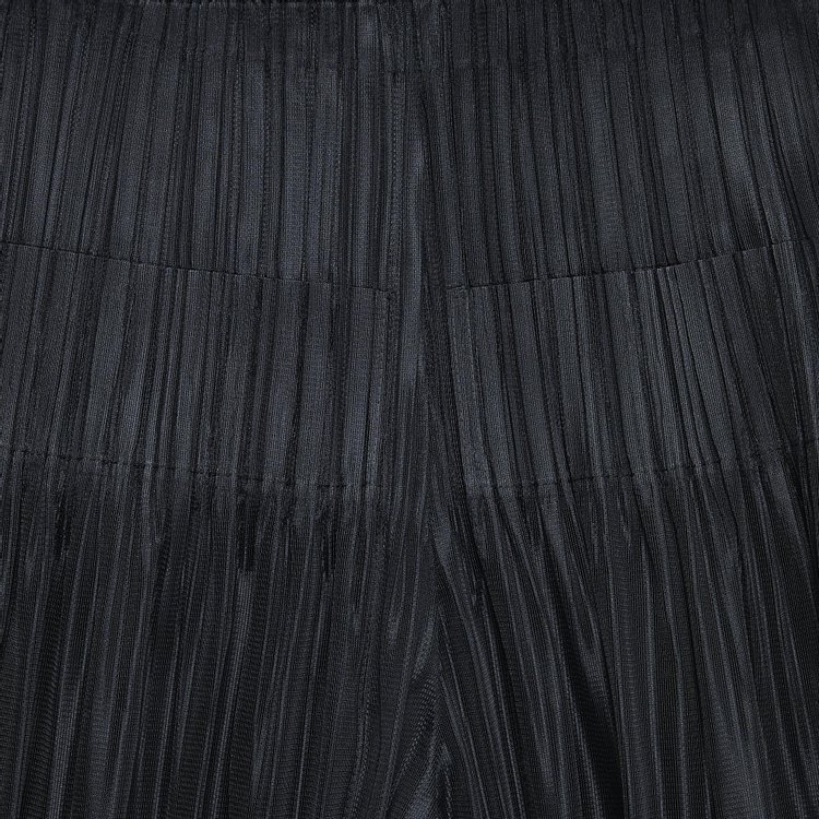 Pleats Please Issey Miyake Fluffy Basics Pants Black