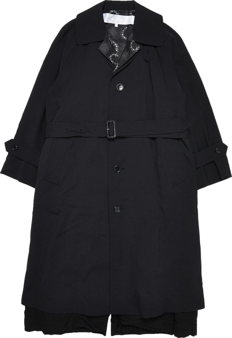 Tao Comme des Garçons Ruffle Reversible Coat 'Black'