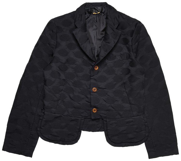 Comme des Garcons Polka Dots Jacquard Jacket Black