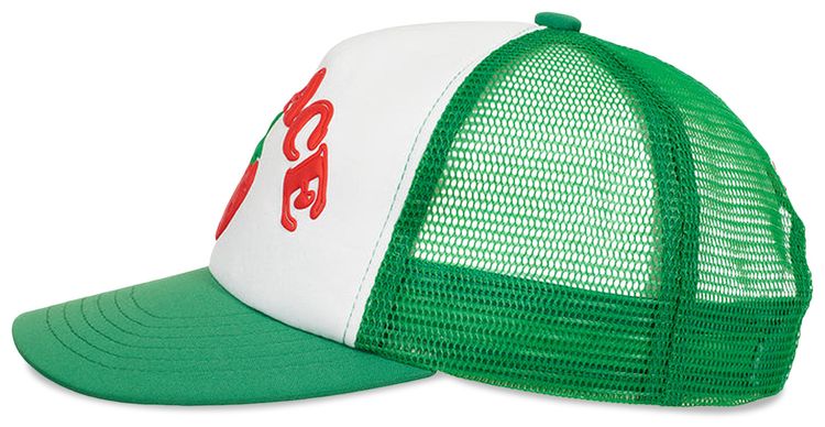 Palace Strawberry Trucker Hat Green