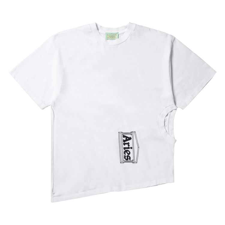 Aries Premium Side Hole Tee White