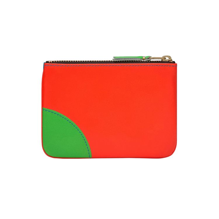 Comme des Garcons Super Fluo Leather Line Pouch BlueGreen