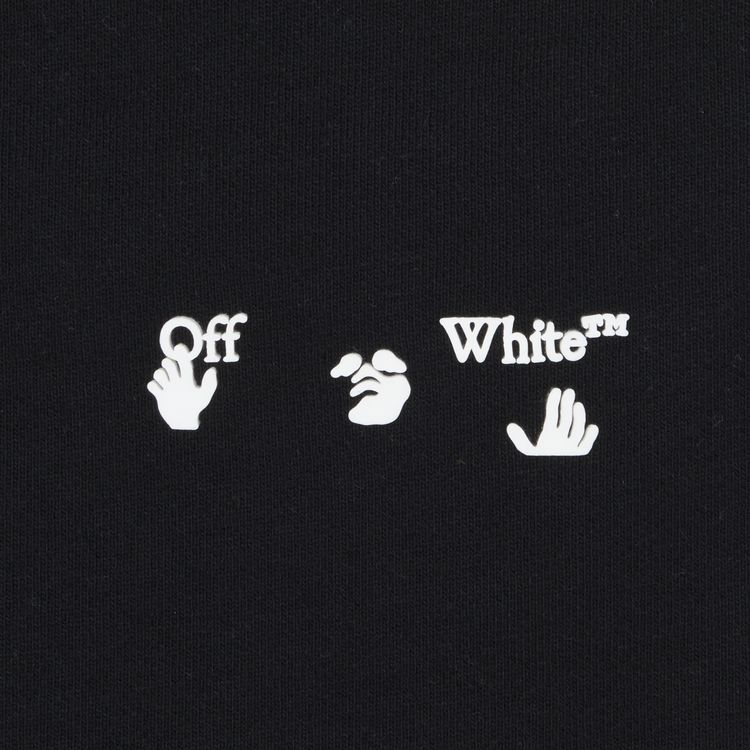 Off White Ow Logo Sweatshort Black