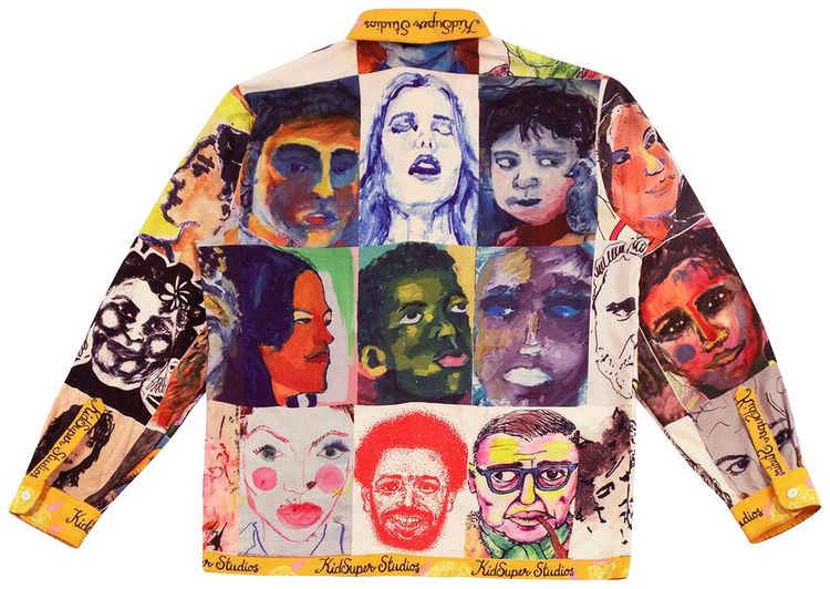 KidSuper Faces Button Up Multicolor