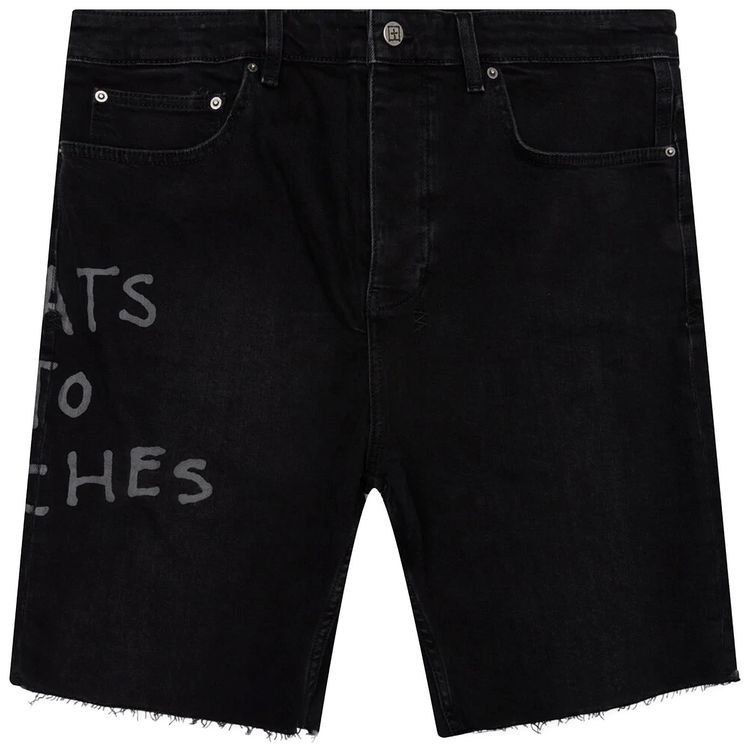 Ksubi Wolf Short Riches Trashed Black