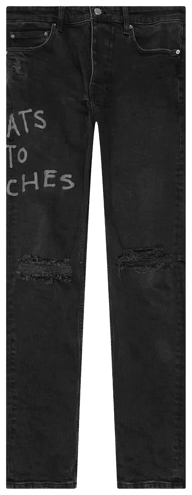 Ksubi Chitch Jean Riches Trashed Black
