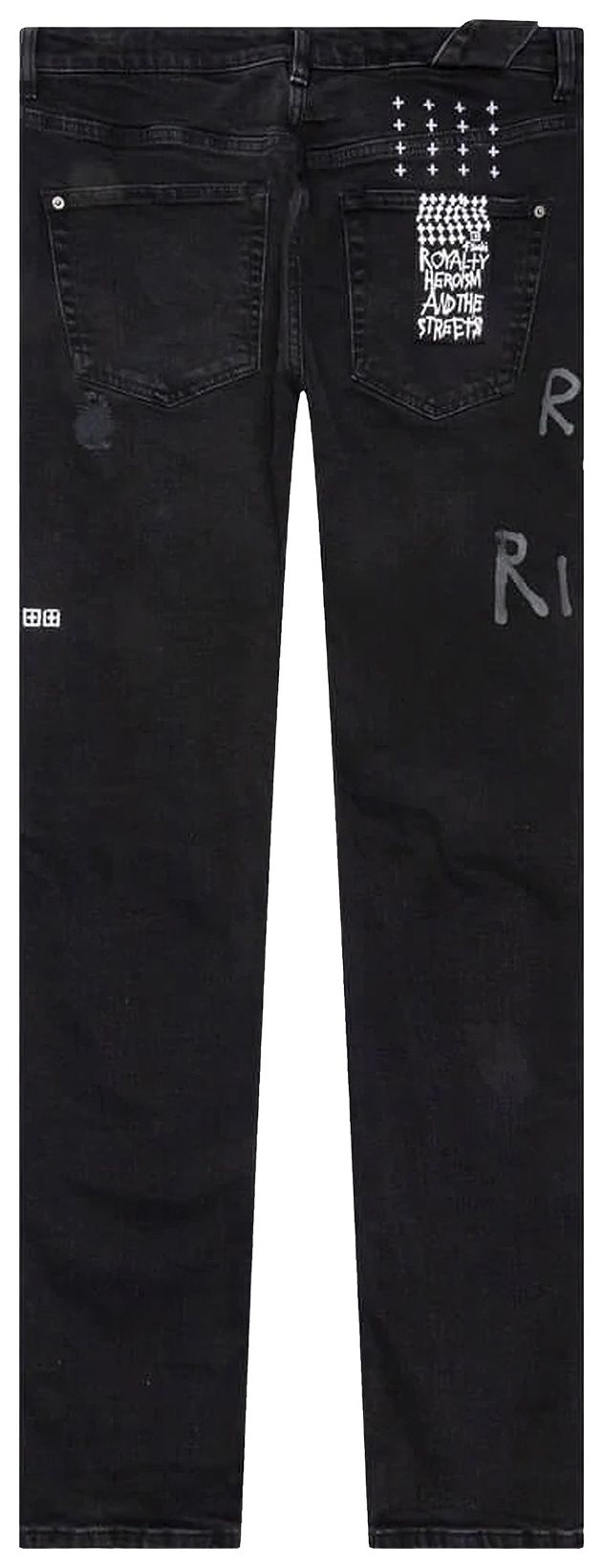Ksubi Chitch Jean Riches Trashed Black