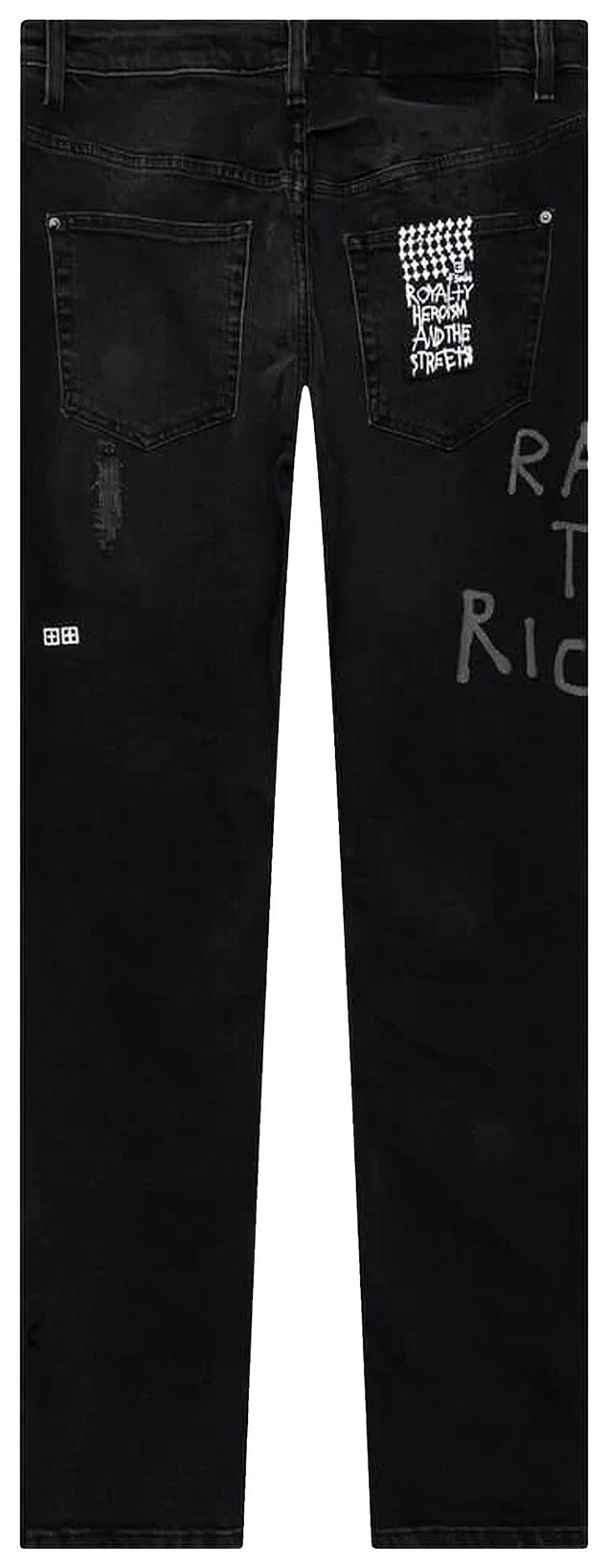 Ksubi Wolfgang Jean Riches Trashed Black