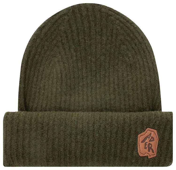 Ader Error Ribbed Knit Beanie Olive